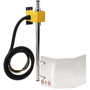 Protezione antinfortunistica per macchine utensili FERVI P100/250 con asta 400 mm e schermo 150 x 230 H x L mm -1