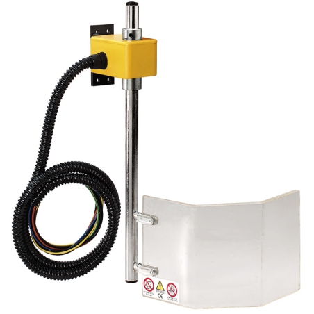 Protezione antinfortunistica per macchine utensili FERVI P100/250 con asta 400 mm e schermo 150 x 230 H x L mm -1