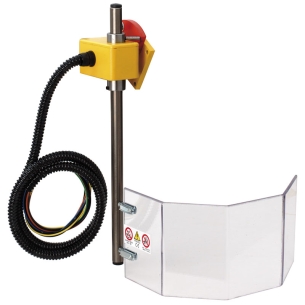 Protezione antinfortunistica per macchine utensili FERVI P101/300 con lunghezza albero 400 mm e schermo 150 x 350 H x L mm -1