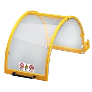 Protezione per tornio con schermo in lexan e struttura in acciaio FERVI T400 da dimensioni Ø 400 x 200 mm -1