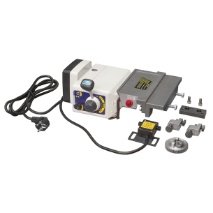 Avanzamento automatico per tavole a croce FERVI M038 con motore 230 V 50 Hz 100 W, velocità 0 ÷ 200 rpm e coppia max 5,1 Nm -1