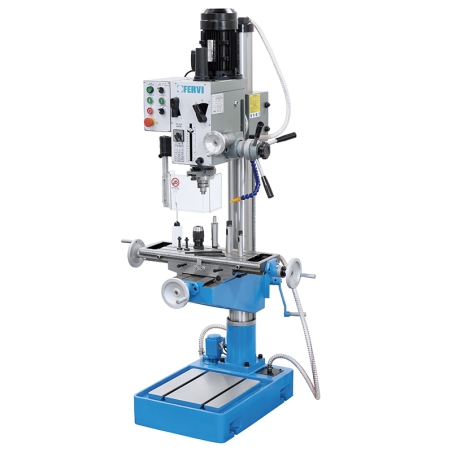 Trapano fresa ad ingranaggi FERVI T047/400V con foratura Ø 32/40 mm -1