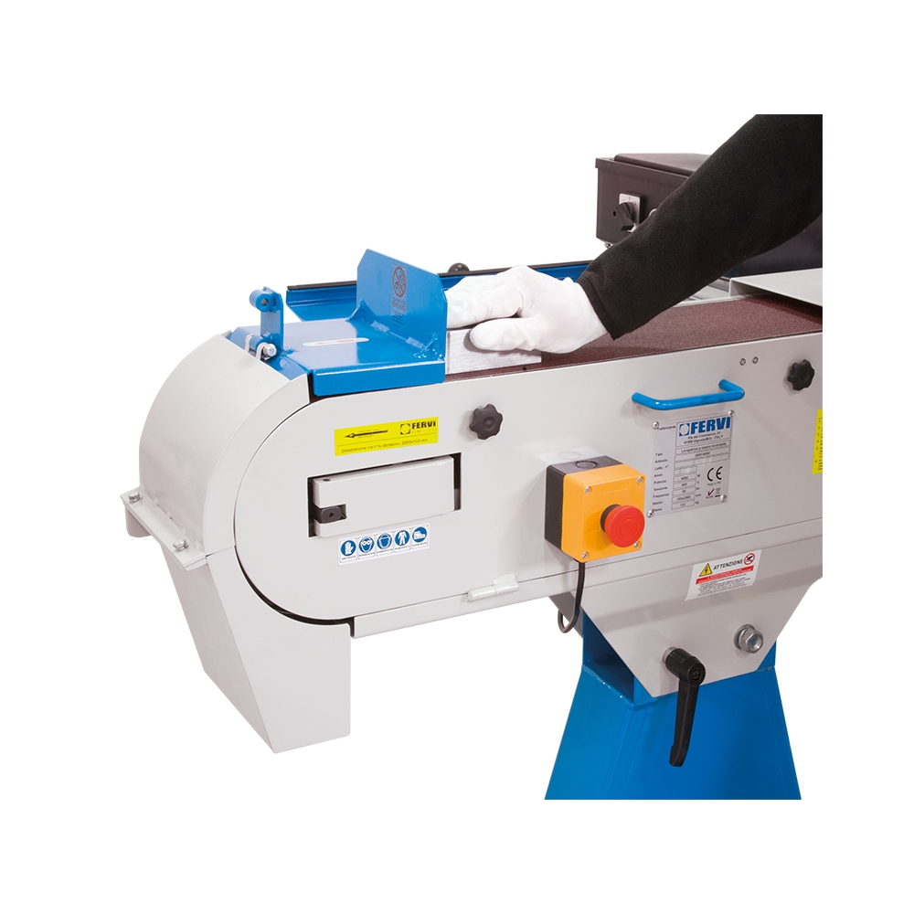 Levigatrice a nastro inclinabile FERVI 0691/400V con motore 400 V 50 Hz 4 kW -3