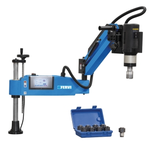 Maschiatrice elettrica FERVI M037/16 con filettature metriche M3 - M16 -1