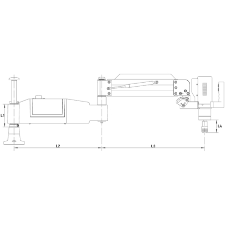 Maschiatrice elettrica FERVI M037/24 con filettature metriche M6 - M24 -2