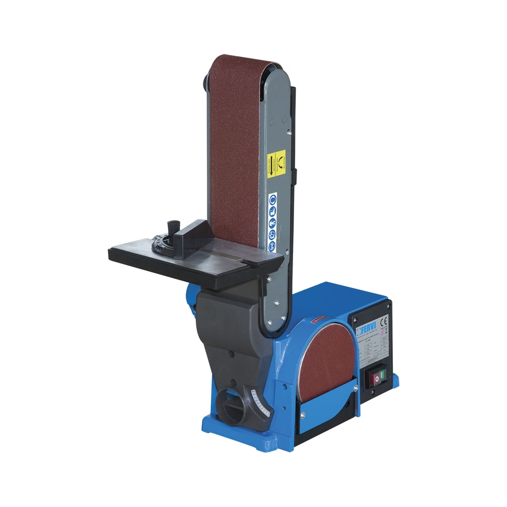 Levigatrice a nastro da banco inclinabile FERVI 0505 con motore 230 V -2