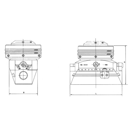 Testina per alesare centesimale con avanzamento automatico FERVI T021/030CM3 -2