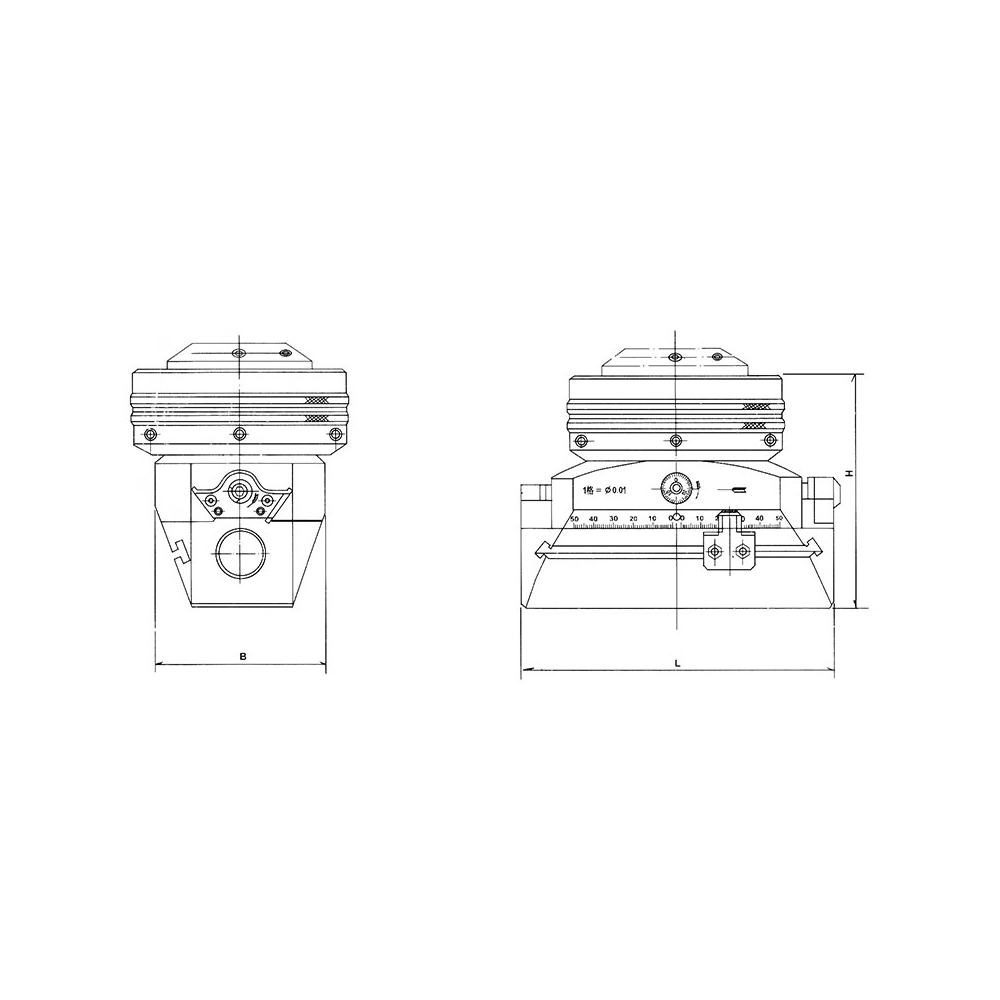 Testina per alesare centesimale con avanzamento automatico FERVI T021/050 -2