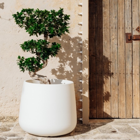 Portavaso da giardino a Goccia alto 55cm Cromia - Monacis -8