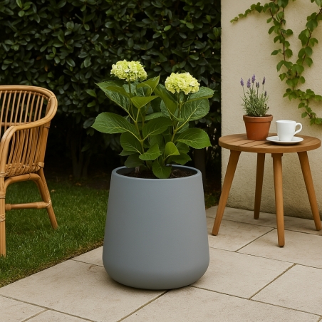 Portavaso da giardino a Goccia alto 55cm Cromia - Monacis -3