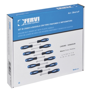 FERVI Serie 11 Chiavi a Bussola con Impugnatura 4-13mm
