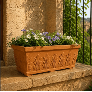 Balconiera 60x30cm polietilene Foglia Monacis -1
