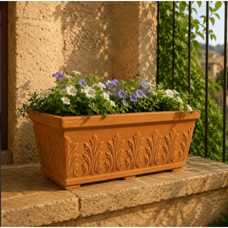 Balconiera 60x30cm polietilene Foglia Monacis -1