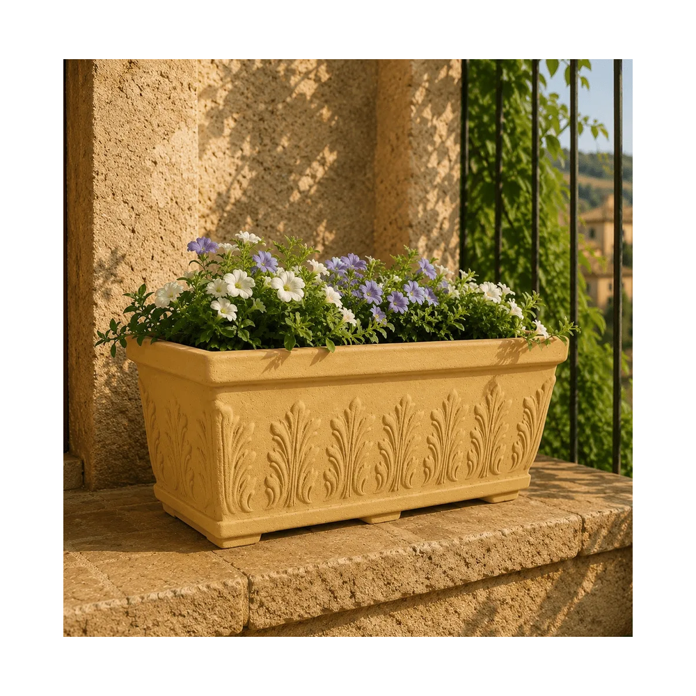 Balconiera 60x30cm polietilene Foglia Monacis -2