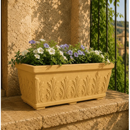 Balconiera 60x30cm polietilene Foglia Monacis -2