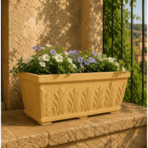 Balconiera 70x33cm polietilene Foglia Monacis -1
