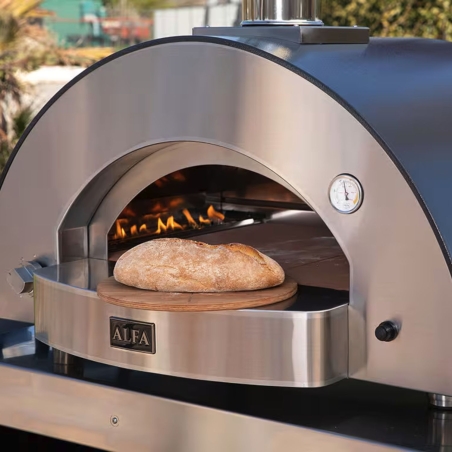 Forno a GAS GPL 4 pizze Grigio Ardesia ALFA REFRATTARI Classico -6