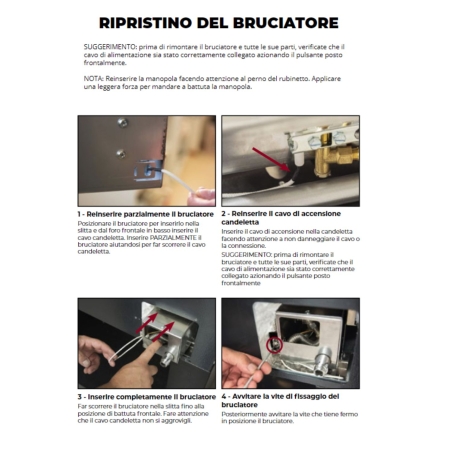 Kit di conversione da GPL a metano per forni Alfa Forni Domestica 2 Pizze -5