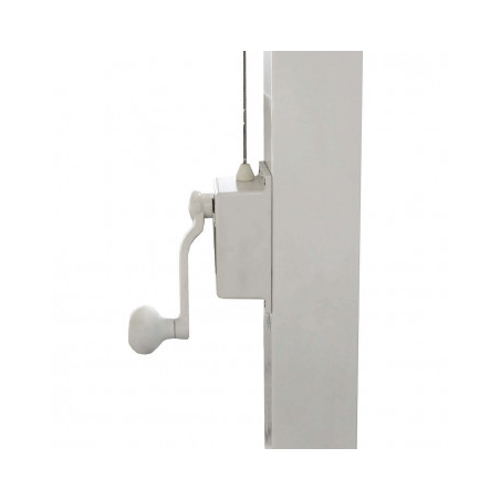 Ombrellone palo bianco laterale 3x4 mt Beige - Venere -2