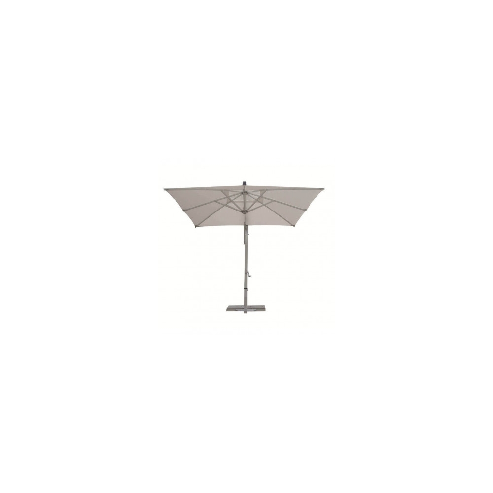 Ombrellone palo bianco laterale 3x4 mt Beige - Venere -3