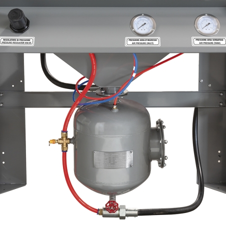 Sabbiatrice a pressione con ciclone esterno 0615 Fervi 1340x970x1080 h mmFERVI