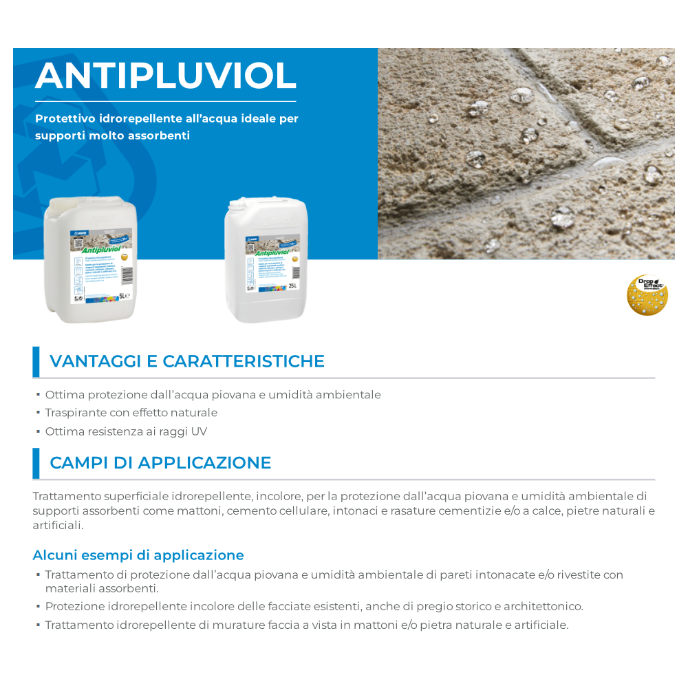 Antipluviol Mapei 25 Litri - Idrorepellente Impregnante -3