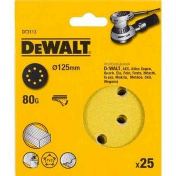 DEWALT Disco Abrasivo Levigatrice 125mm Grana 120 - DT3115-QZ