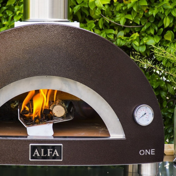 Forno a legna One versione top Rame Alfa Refrattari